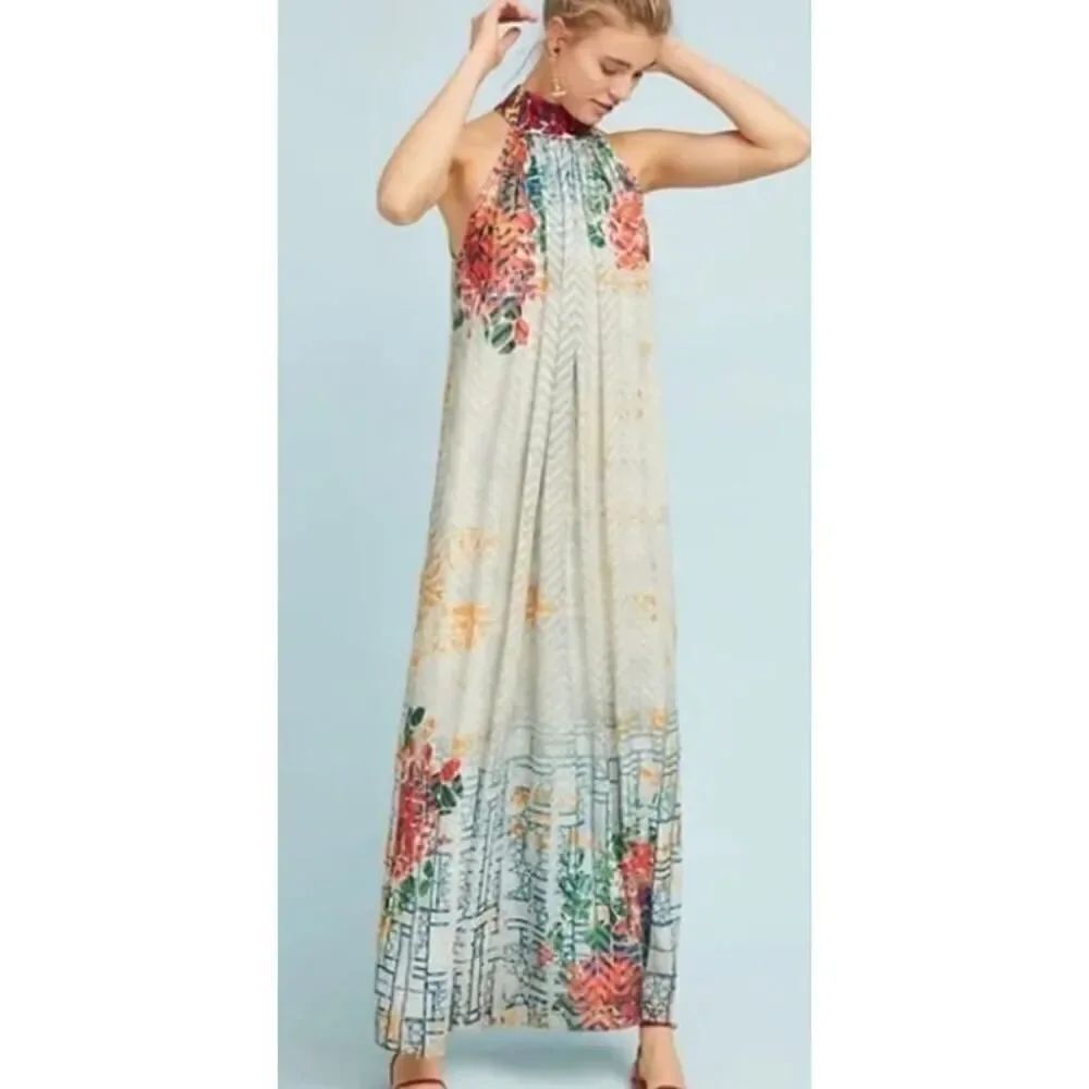 NWT Anthropologie Bhanuni by Jyoti Marilla Maxi Dress Sz. XS - Picture 2 of 9